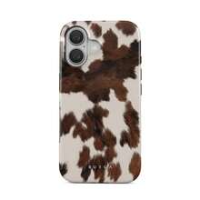 Celestial BURGA  Case| Brown Cow Print Faux Fur Cover For  17 - 11 Pro Max| High Quality| Teenage Girl Gift - 混合色1 - 查看 4