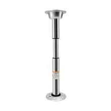 Height-Adjustable Bar Stool Base - Silver Aluminum Counter Stool Pedestal With 17cm Dual Base Plates, 56.5-72cm Range For Customizable Seating Solutions - Silver - View 12