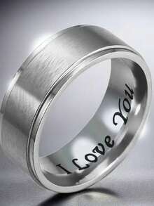 Fashionable Titanium Steel Couple Rings, Ideal Gift For Husband And Lover On Valentine's Day - Multicolor - View 26