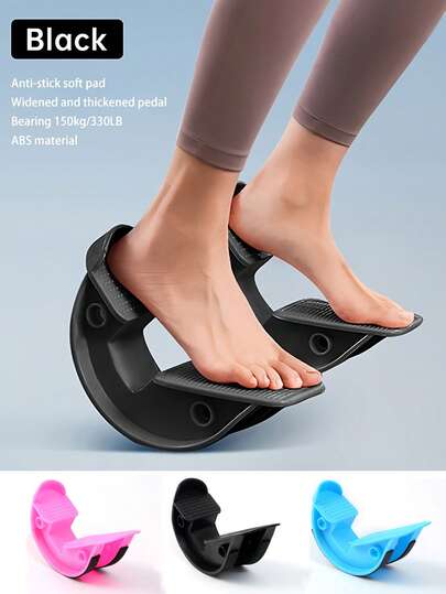 2 pezzi Rullo da stretching a doppia faccia migliorato - Tavoletta da yoga e massaggio con supporto per l'arco, Trainer portatile per gambe/caviglie per equilibrio e flessibilità