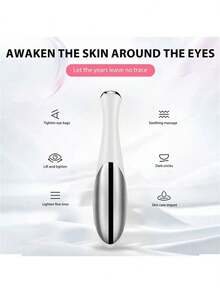 Elektrischer Augenmassagegerät mit Vibration, Faltenreduktion, Anti-Aging, Augenringe-Entfernung, Schönheits-Gesichts- und Augenpflege-Stift