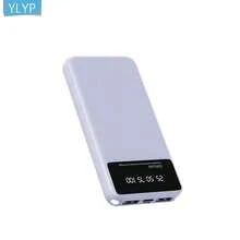 YLYP 10000mAh 移动电源，超薄双 USB 输出，5V/2.1A USB-C 和 Micro USB 兼容充电，带 LED 显示屏和手电筒，适用于安卓/手机设备的移动电源 - 彩色 - 查看 8