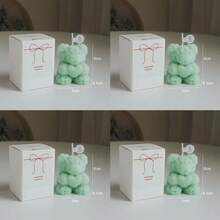 1支玫瑰熊香氛蜡烛，优雅装饰，婚礼伴侣礼物，家居装饰，情人节礼物，生日礼物，圣诞节装饰，圣诞礼物，房间装饰，情人节，情人节蜡烛，毕业季