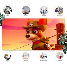 1pc  Cartoon Gaming Mouse Mat Pad - Multi Size Cartoon Design Desk Mat, Non- Base & Stitched Edges, For Office, Gaming, Study & Computer Accessories, Gift For  Fans, Kids & Family