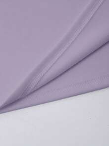 男士休闲日式樱花武士图案印花短袖圆领 T 恤，紫色 - 紫色 - 查看 4