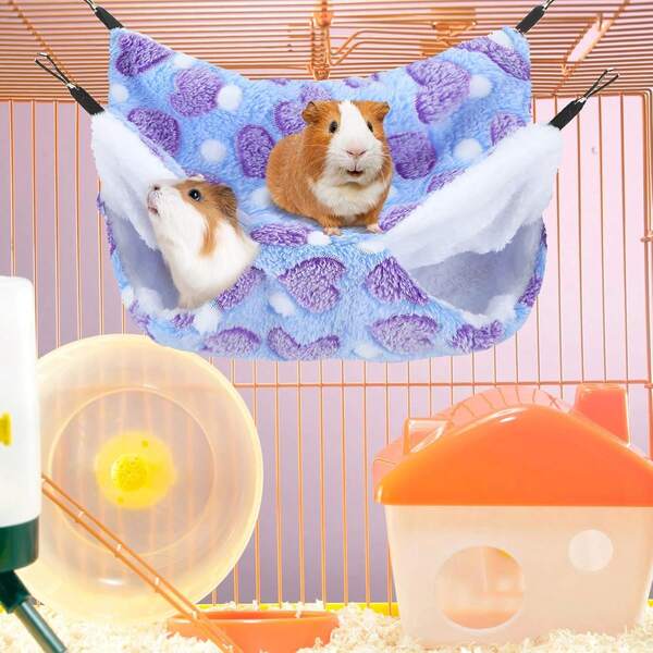 Hamac pour cochon d'Inde, rat, hamster, furet. Accessoires de hamac suspendu pour petits animaux comme chinchilla, perroquet, polatouche, furet, écureuil