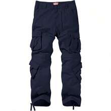 Men's  Cargo Pants - Navy - View 3