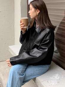 2025 Autumn/Winter Fashionable & Stylish Lapel Loose Casual Jacket