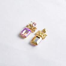 New Arrival Bestselling Crystal Bow Minimalist Elegant Rhinestone Earrings, Versatile Women Jewelry