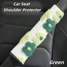 1pc/2pcs Set Autumn/Winter Faux Sherpa Seat Belt Covers, Car Safety Belt Cushion Pads, Wear-Resistant Clothing Protective Sleeves, 3D Carved Anti-Chafing Decorative Covers, Car Interior Accessories, Women Car Accessories - one-size - View 12