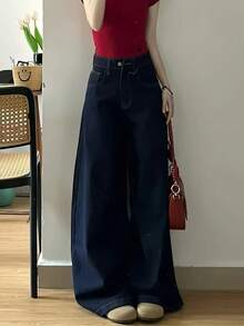 Women Jeans - 藍色 - 查看 2