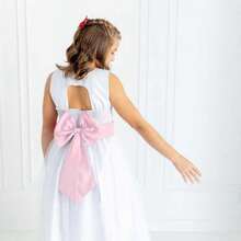 Pink Pleated Loose Belt With Bow At The Back - 淺粉色 - 查看 2