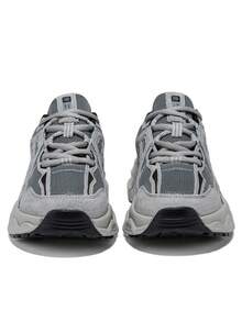 baasploa 女士网面跑步鞋，新款春秋季透气厚底增高运动鞋，轻便休闲鞋，复古风，减震防滑软底健步鞋，女士时尚多功能跑步训练鞋，女士网球鞋 - 淺灰色 - 查看 9