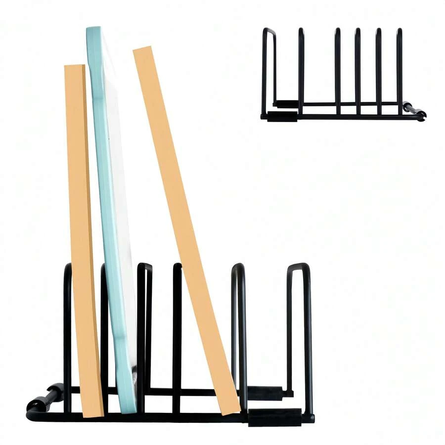 1 Pc Cutting Board Storage Box, Cutting Board Holder, Cutting Board Rack, Cutting Board Storage Rack, Cabinet Baking Tool Storage Box, Kitchen Accessories, Kitchen Storage