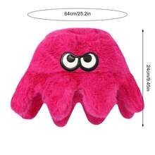 Men Women Octopus Bucket Hat Monster Eye Warm Plush Furry Winter Cap For Daily Life And Party - Yellow - View 8