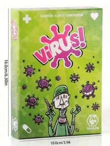 Trò chơi bài Virus, Trò chơi bài Virus Goliath, Trò chơi bài vui nhộn lây lan, Trò chơi bài gia đình thú vị, Đêm tiệc vui nhộn nhanh chóng cho 2-6 người! Trò chơi chiến lược dành cho gia đình và người lớn, Vui nhộn và cạnh tranh khốc liệt, Thích hợp làm quà tặng Halloween, Giáng sinh, trò chơi cờ bàn, quà tặng ngày lễ! - Nhiều màu - Xem 13