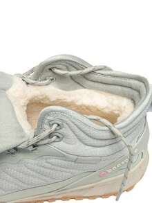 baasploa Zapatos deportivos con suela gruesa y forro de felpa para mujer - Un artículo de moda imprescindible para el invierno al aire libre, Botas de mujer con cordones para exteriores, Botas de trabajo de viaje de moda y cómodas de cuero antideslizante de alta, Zapatos de mujer, Zapatos deportivos con suela gruesa, Botas de invierno, Zapatos de mujer, Botas de felpa, Zapatos de cuña, Zapatos de paz, Zapatos deportivos de marca, Zapatos casuales