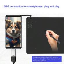 T605 Digital Drawing Tablet – 6.69 X 4.21 Inch Active Area, ABS Graphic Pen Tablet, Battery-Free USB Design, Compatible With Windows, MacOS & Android, Ideal For Digital Art, Illustration & Video Editing - Black - View 3