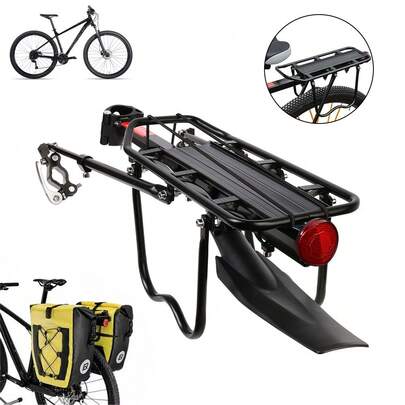 Aluminum Alloy Bicycle Rear Pannier Rack Mountain Bike Rear Carrier With Adjustable