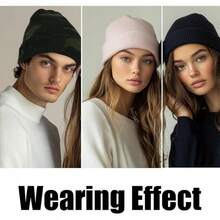 Women Beanie Hat - Dark Grey - View 6