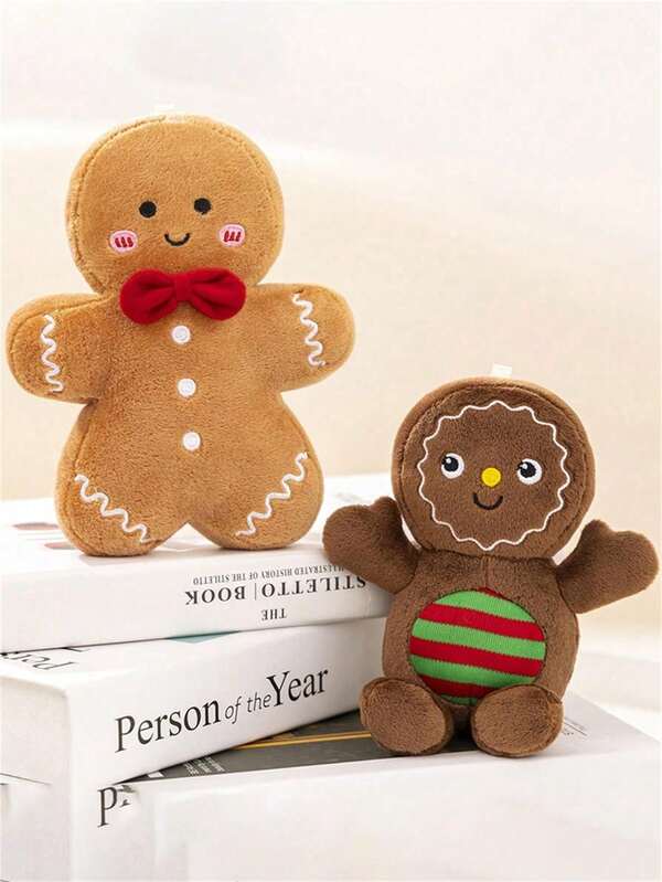 Gingerbread Man Plush Doll, Creative Christmas Pillow Plush Doll, Christmas Gift, Gingerbread Man Christmas Tree Hanging Ornament Throw Pillow, Christmas Decoration Gift For Men, Women, Children, Christmas Eve Holiday Gift