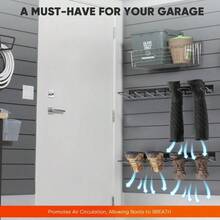 Boot Rack - Wand Mounted Boot Stand für 4 Paare - Metall Boot Storage Rack für Outdoor und Indoor - Schuh Storage Rack für Eingang, Garage, Mudroom