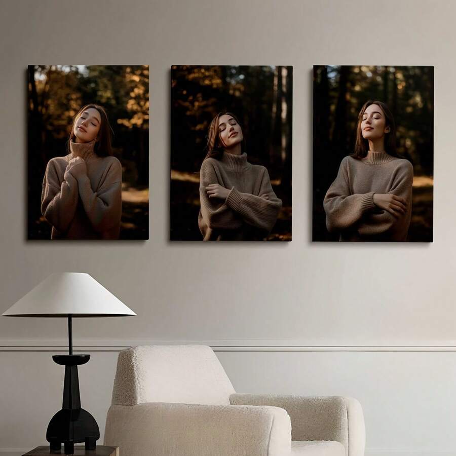 1 Set Framed Canvas Prints - Personalized Wall Art For Home, Weddings, And Graduation Photos - Unique Decor For Living Rooms, Bedrooms, Classrooms, And Studies, Easter Home Decor, Ready To Hang, Halloween Decoration, The Fourth Of July