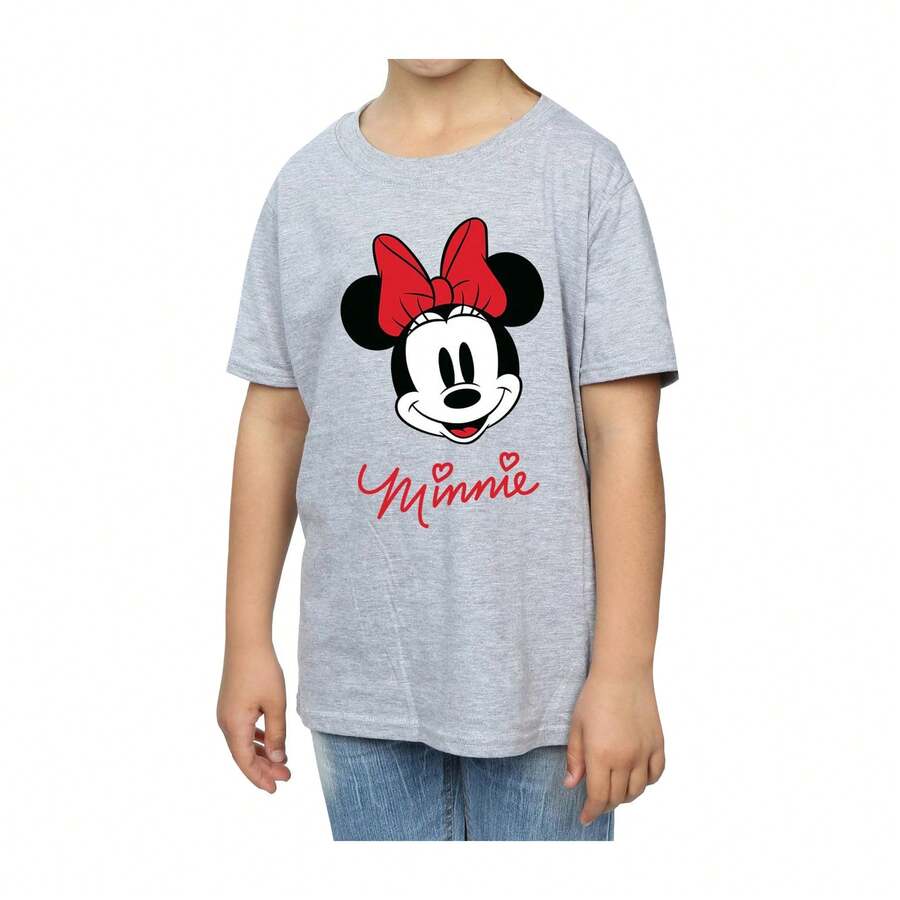 Geox Girls  Face T-Shirt (Sports Grey) - 90% Cotton/10% Polyester - 153gsm - (BI982) - 灰色 - 查看 1