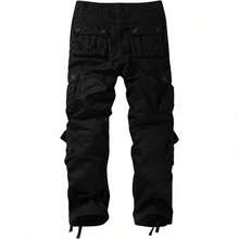 Men's  Cargo Pants - 黑色 - 查看 4