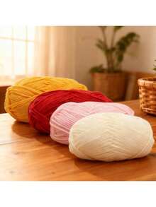 1 pièce, 50g/pièce, peut être utilisé pour les chapeaux, les écharpes, le crochet, les pantoufles et le tricot fait main.