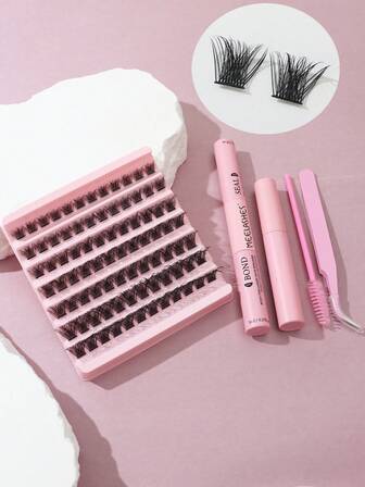 30片高容量分段自植假睫毛，自然捲翹，厚交叉款