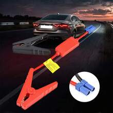 1 Unidad de Seg.uridad Cable para Arrancador Portátil, Booster con Conector EC5, Pinzas de Cocodrilo de Uso Pesado, Antirretorno e Impermeable, para Emergencias de Auto, Coche, Camión, Moto, Ideal para Viajes o Taller - EC5 - Rojo - Ver 6