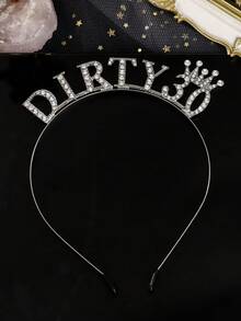 1 món đồ trang trí sinh nhật lần thứ 30, băng đô vương miện sinh nhật "Dirty 30", quà tặng sinh nhật lần thứ 30 cho cô ấy. - Nhiều màu - Xem 15