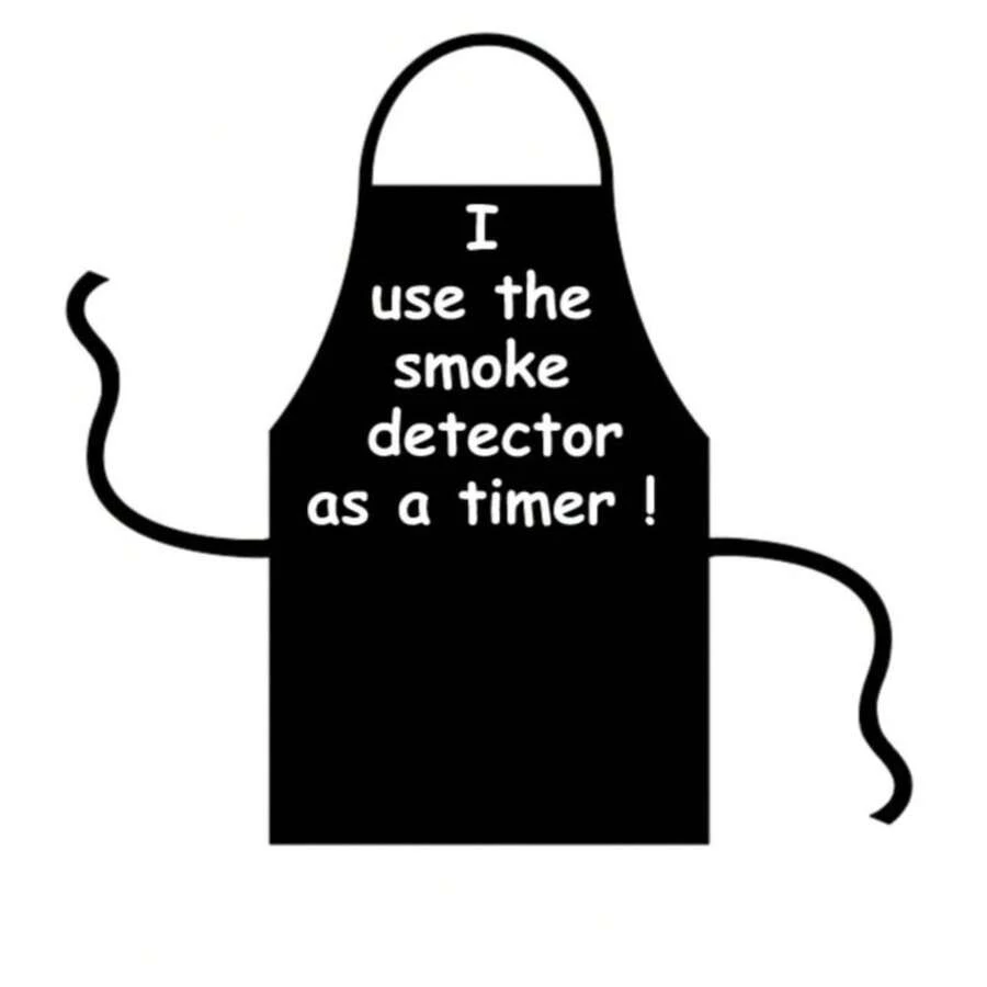 Smoke Detector Black Apron - 1 - View 1