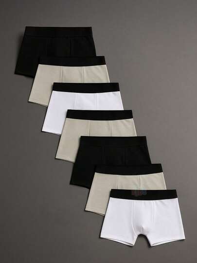 DCP Kids Kit 7 Cueca Menino Infantil Juvenil Box Algodão Premium Confortável Tam 01 a 10 anos