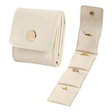 Mini Travel Jewelry Organizer Bag With Buckle, Multi-Compartment Foldable Design Perfect For Necklaces, Earrings, Rings, And Bracelets - Ideal For Weekend Getaways, Vacations, And Everyday Use, Stylish And Functional Accessory For Fashion Lovers, Perfect Gift For Birthdays, Anniversaries, And Holidays, Keep Your Jewelry Easily Accessible, Lightweight And Portable For On-The-Go Convenience, And Chic Storage Solution For All Your Precious Accessories.