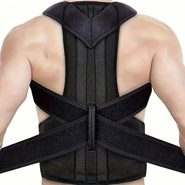 1pc Posture Corrector For Waist, Adjustable Back Support Belt, Shoulder & Spine Support Brace, Reshape Your Body, Lumbar Corrective Belt, Back Trainer