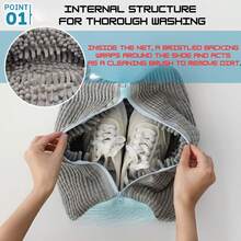 360° All-Round Shoe Washing Bag, Anti-Deformation Shoe Washing Bag, Efficient Shoe Washing Bag, Washing Machine Dedicated Slouchy Artifact, Household Machine Wash Laundry Bag, Shoe Protection Bag, Shoe Storage Washing Bag, Halloween Christmas Holiday Family Essential