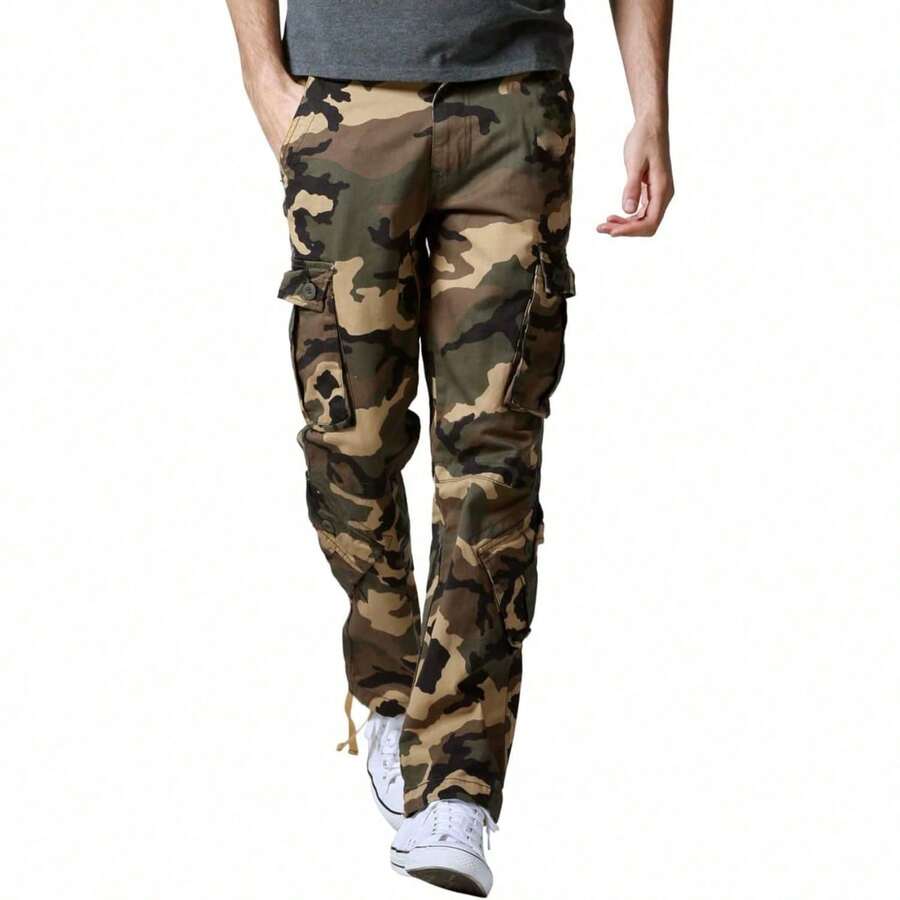 Pantalones cargo para hombre - Camuflaje - Ver 1