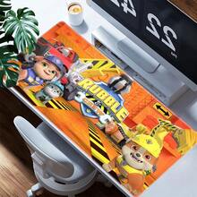 1pc Extra Large  Cartoon Mouse Pad - Rubber Material, Oblong Rectangle Shape, Stitched Edges, Non- & Washable Desk Mat For Computer, Office & Gaming Setup