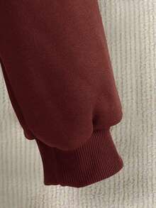 青少年女孩字母图案印花圆领长袖上衣和格子迷你裙套装