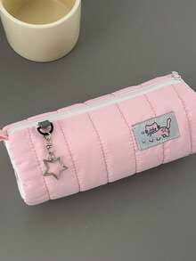 1个鱼形面粉袋铅笔盒和1个面包狗蛋糕铅笔盒，可爱化妆包，学生返校文具袋，大容量收纳袋，铅笔盒，铅笔袋，房间装饰，万圣节装饰，秋季装饰，圣诞节和万圣节装饰品