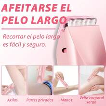 Depiladora 2 En 1 Rasuradora Electrica Mujer, Depiladora Electrica Mujer,Afeitadora Corporal para Mujer,para Bikini Axilas Brazos - 1 - Ver 4