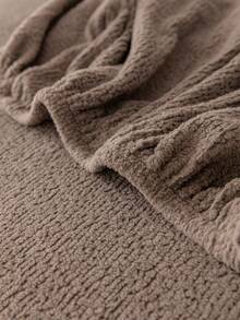 1 Peça Capa de Sofá em L de Pelúcia, Macia e Amigável à Pele, à Prova de Poeira e Sujeira, Protetor de Móveis para Animais de Estimação, Lavável à Máquina/à Mão, Adequado para Todas as Estações, Outono/Inverno, Decoração de Feriados, Uso Diário, Serve para Sofás de 2/3/4 Lugares (Múltiplos Tamanhos Disponíveis) - Marrom - Visão 10