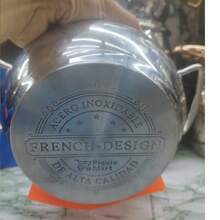 batería de cocina 9 piezas de acero inoxidable de alta calidad, compatible para toda fuente de calo incluyendo inducción, Hecho de acero inoxidable 18/10 de alta calidad, un material extremadamente resistente que ha pasado las más exigentes pruebas de calidad y durabilidad - Plateado - Ver 11