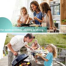 Pinzas para parrilla, pinzas largas de 17 pulgadas, pinzas de metal de acero inoxidable de alta calidad para cocinar, asar, carbn, barbacoabarbacoa, buffet 17 pulgadas, 2 piezas - 17", 2 piezas - Ver 7