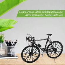 Ornamento de Bicicleta, Adorno de Bicicleta para Decorar Escrito Negro - Metálico - Ver 4