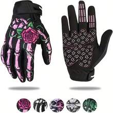 Cycling Gloves Full Finger Touch Screen Motorcycle Gloves Ghost Claw Joker Skull Gloves For Mountain Bike And Riding