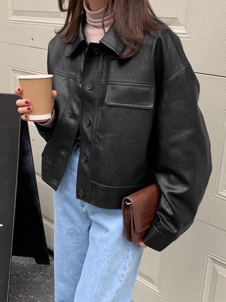 2025 Autumn/Winter Fashionable & Stylish Lapel Loose Casual Jacket