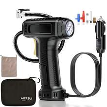 Portable Air Compressor, Tire Inflator, 150 PSI Car Air Pump. Corded Model Does Not Include Battery; Cordless Model Includes 7.4V 2000MAH For Cars/Motorcycles/Bicycles/Basketballs, Car Accessories/Gifts. - 黑色 - 查看 13